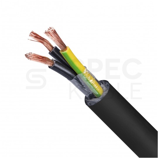 Kabel sterowniczy ziemny DPCFlex 500 FR BK 3x2,5mm2 czarny 300/500V zasilający numerowany olejoodporny linka Drutplast