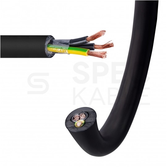 Kabel sterowniczy ziemny DPCFlex 500 FR BK 3x2,5mm2 czarny 300/500V zasilający numerowany olejoodporny linka Drutplast