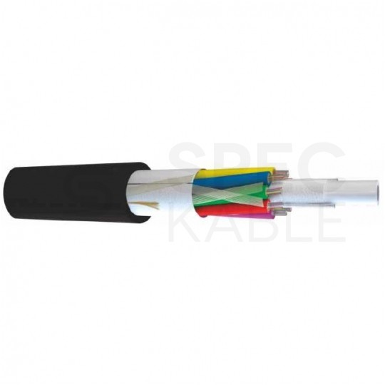 Kabel światłowodowy A-DQ(ZN)2Y 96 włókien SM G.657.A1 wielotubowy (8x12J) zewnętrzny bezhalogenowy czarny TKF