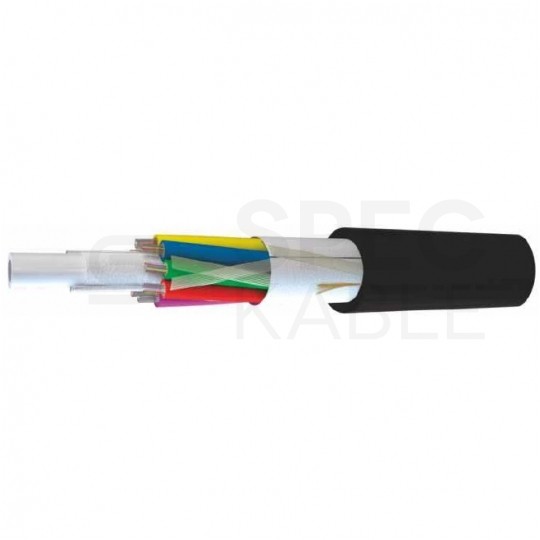 Kabel światłowodowy A-DQ(ZN)2Y 96 włókien SM G.657.A1 wielotubowy (8x12J) zewnętrzny bezhalogenowy LSOH czarny TKF