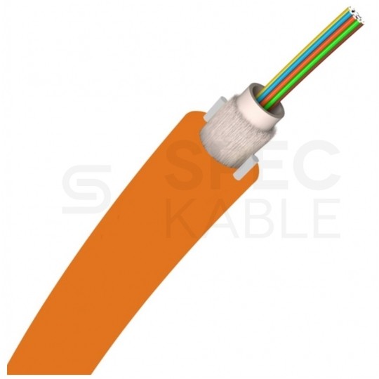Kabel światłowodowy DAC 12 włókien SM 9/125 G.657.A1 zewnętrzny ziemny pomarańczowy FIXNET