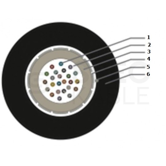 Kabel światłowodowy U­DQ(ZN)BH 4 włókna MM 50/125 OM3 uniwersalny Dca bezhalogenowy LSOH czarny C&C