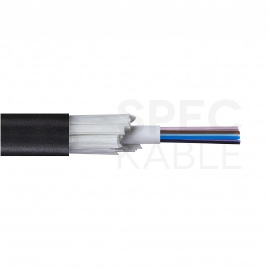 Kabel światłowodowy U­DQ(ZN)BH 8 włókien MM 50/125 OM3 uniwersalny Dca bezhalogenowy LSOH czarny C&C
