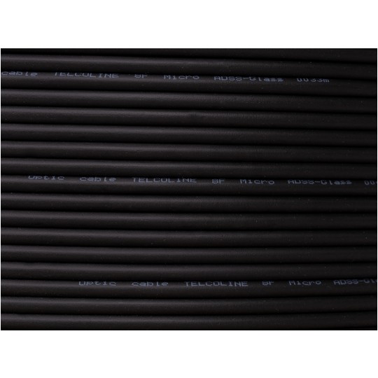 Kabel światłowodowy U­DQ(ZN)BH 8 włókien SM 9/125 G.652.D uniwersalny czarny ZTT