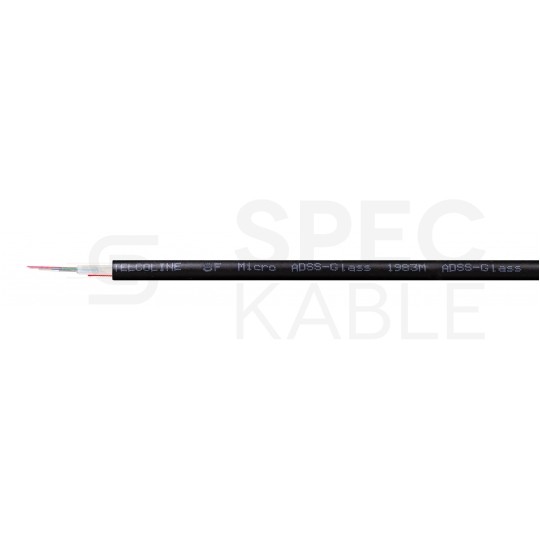 Kabel światłowodowy U­DQ(ZN)BH 8 włókien SM 9/125 G.652.D uniwersalny czarny ZTT