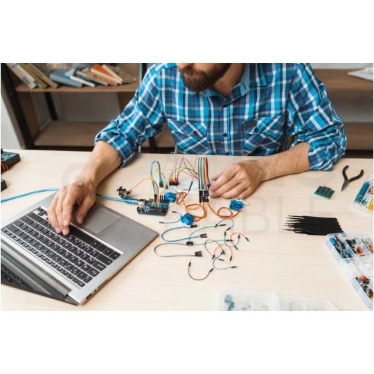 Kabel telekomunikacyjny krosówka TDY 2x0,5mm biało-żółty 150V montażowy drut Mercor