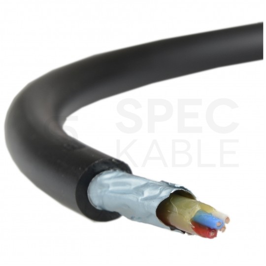 Kabel telekomunikacyjny miejscowy XzTKMXpw 2x2x0,8mm czarny parowany ziemny żelowany drut Bitner