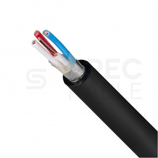 Kabel telekomunikacyjny miejscowy XzTKMXpw 2x2x0,8mm czarny parowany ziemny żelowany drut Bitner