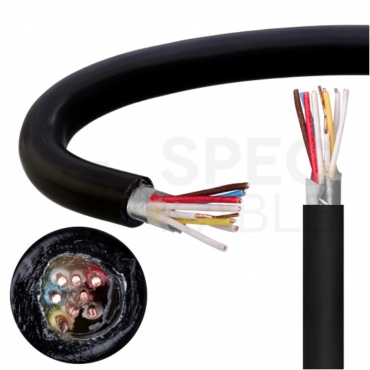 Kabel telekomunikacyjny miejscowy XzTKMXpw 4x2x0,5mm czarny parowany ziemny żelowany drut Bitner