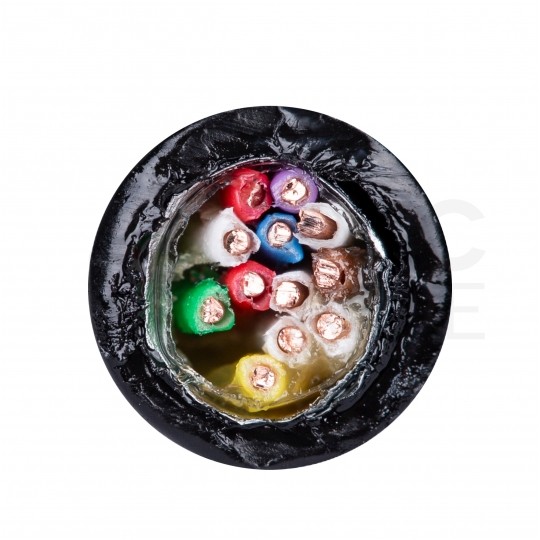 Kabel telekomunikacyjny miejscowy XzTKMXpw 6x2x0,5mm czarny parowany ziemny żelowany drut Bitner