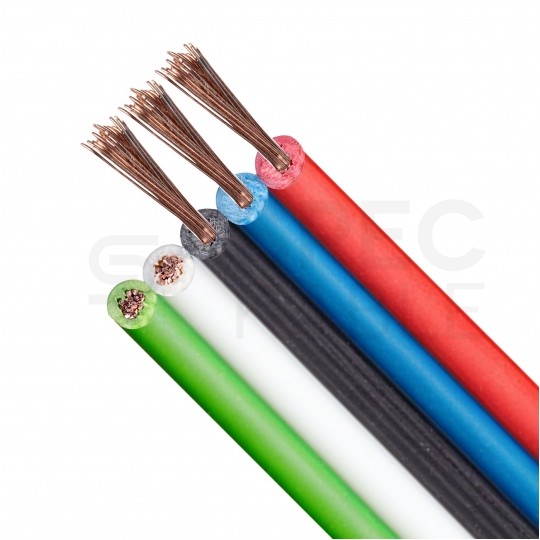 Kabel telekomunikacyjny wstążkowy TLWY 5x0,35mm2 kolorowy 150V montażowy linka Technokabel