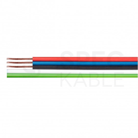 Kabel telekomunikacyjny wstążkowy TLWY 5x0,35mm2 kolorowy 150V montażowy linka Technokabel