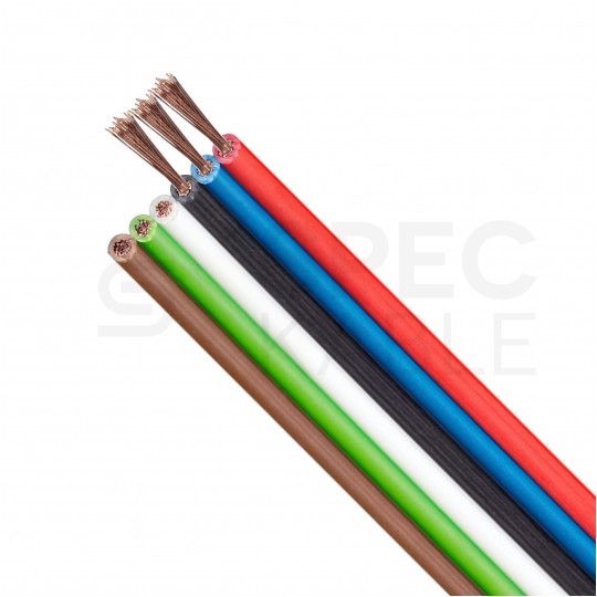 Kabel telekomunikacyjny wstążkowy TLWY 6x0,12mm2 kolorowy 150V montażowy linka Technokabel