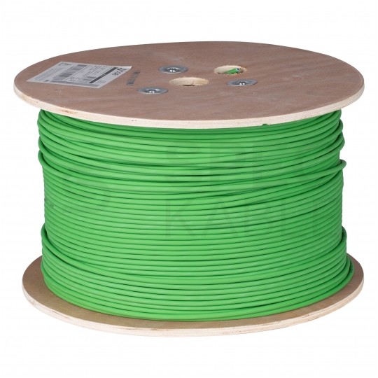 Kabel transmisyjny BC-500 1x2x0,20mm2 do magistrali szeregowej RS485 zielony 300V ekranowany bezhalogenowy B2ca linka CAE DATA