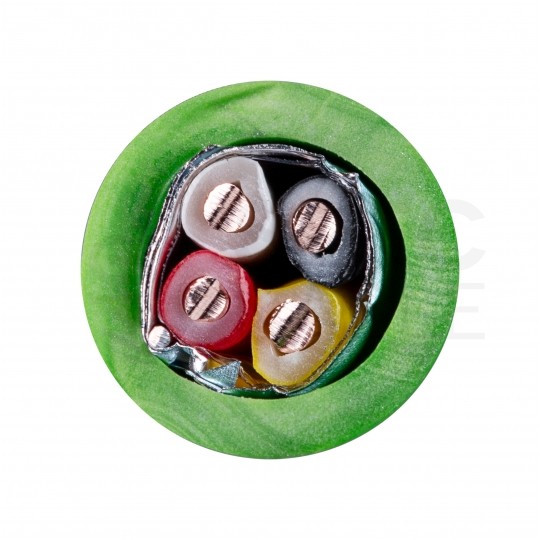 Kabel transmisyjny BiT E-BUS 2x2x0,8mm do magistrali instalacyjnej EIB KNX zielony 150V ekranowany drut Bitner