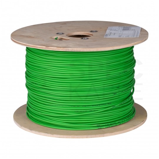 Kabel transmisyjny BiTsensor PE(St)CH 1x2x0,22mm2 do magistrali szeregowej RS485 zielony 300V ekranowany bezhalogenowy B2ca linka Bitner