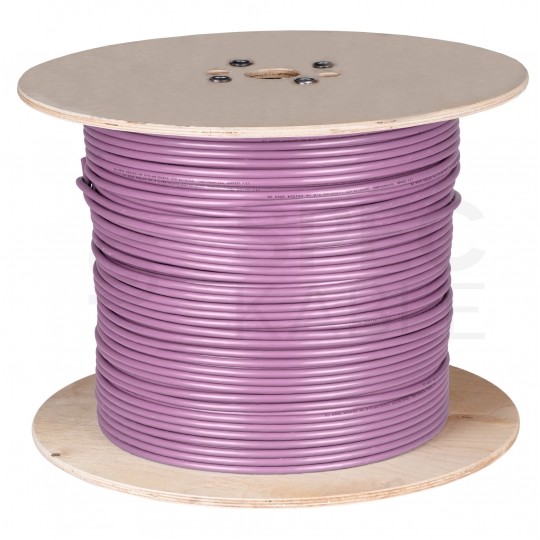 Kabel transmisyjny PROFIBUS L2 1x2x0,64mm do magistrali przemysłowej Profibus fioletowy 100V ekranowany drut Helukabel