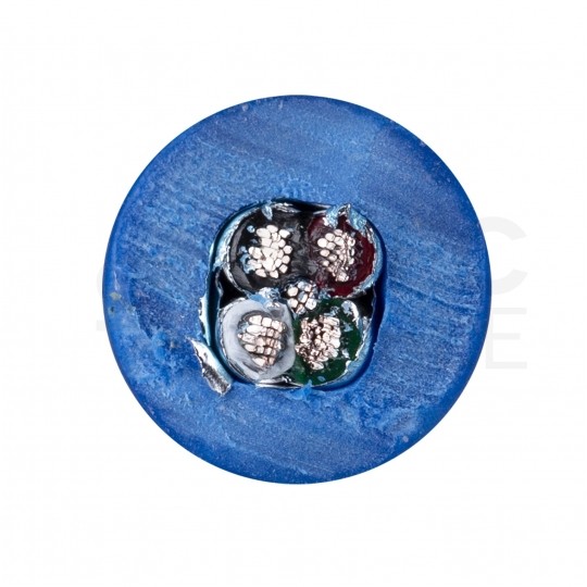 Kabel transmisyjny ziemny BiTsensor PE-PVC 2x2x0,34mm2 do przesyłu sygnałów i danych niebieski 300V ekranowany linka Bitner