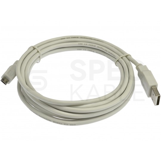 Kabel USB 2.0 A / micro-B (wtyk / wtyk) 3m