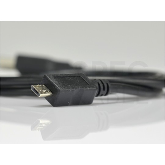 Kabel USB 2.0 A / micro-B (wtyk / wtyk) czarny 1m