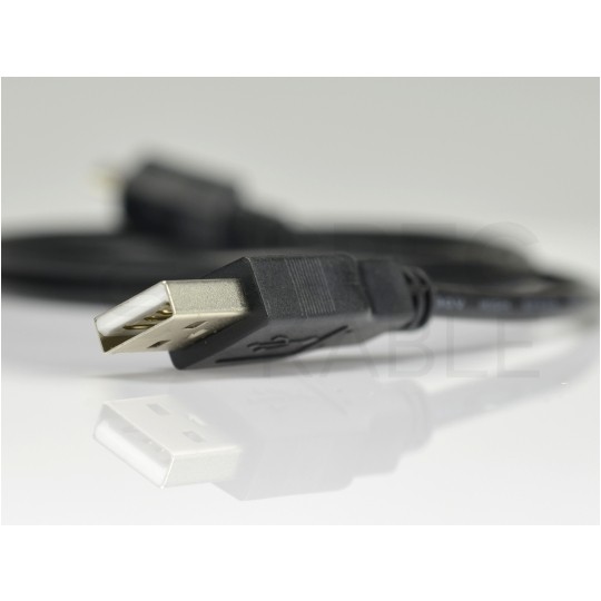 Kabel USB 2.0 A / micro-B (wtyk / wtyk) czarny 1m