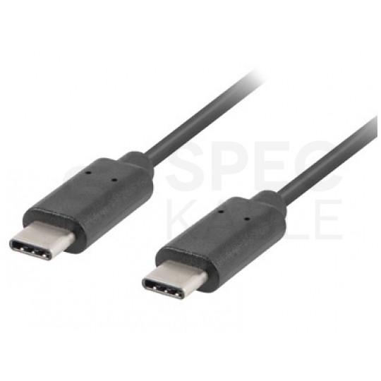 Kabel USB 3.1 typ-C (wtyk / wtyk) Quick Charge 3.1 czarny 1m