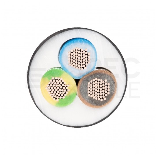 Kabel warsztatowy OWY / H05VV-F 3x1,5mm2 czarny 300/500V giętki linka Elektrokabel