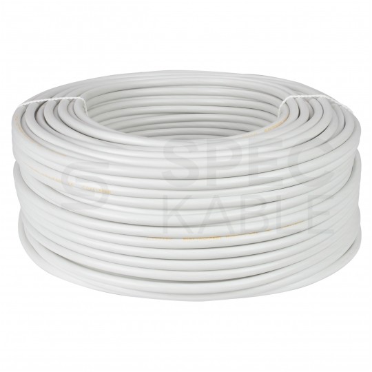 Kabel warsztatowy OWY / H05VV-F 4x0,75mm2 biały 300/500V giętki linka Elektrokabel