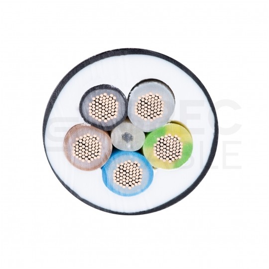 Kabel warsztatowy OWY / H05VV-F 5x1,5mm2 czarny 300/500V giętki linka Elektrokabel