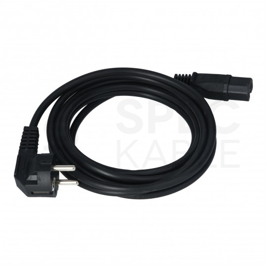 Kabel zasilający OMY do serwera z wtyczką IEC C15 10A czarny 3m