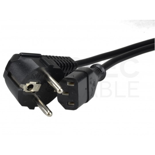 Kabel zasilający OWY do komputera z wtyczką IEC320 C13 10A czarny 3m