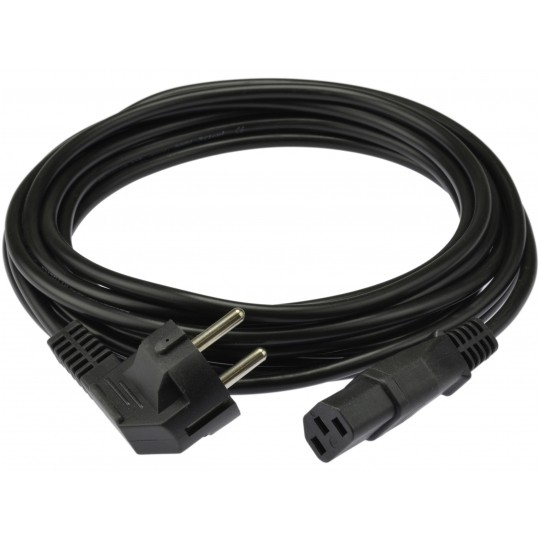 Kabel zasilający OWY do komputera z wtyczką IEC320 C13 10A czarny 3m