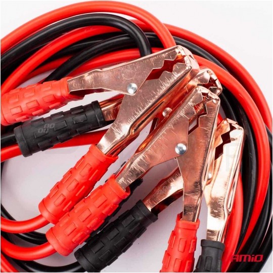 Kable przewody rozruchowe elastyczne + pokrowiec 600A 2x4m AMIO