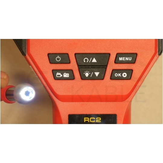 Kamera inspekcyjna endoskopowa wielofunkcyjna 30m w zestawie z akcesoriami i walizką RUNPOCAM RC2 RUNPOTEC