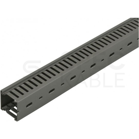 Kanał grzebieniowy 40x40mm szary korytko kablowe z pokrywą MUTLUSAN