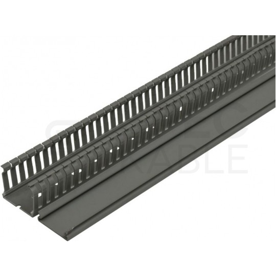 Kanał grzebieniowy 40x40mm szary korytko kablowe z pokrywą MUTLUSAN