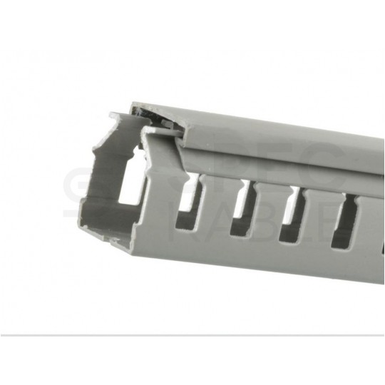 Kanał grzebieniowy 40x40mm szary korytko kablowe z pokrywą MUTLUSAN