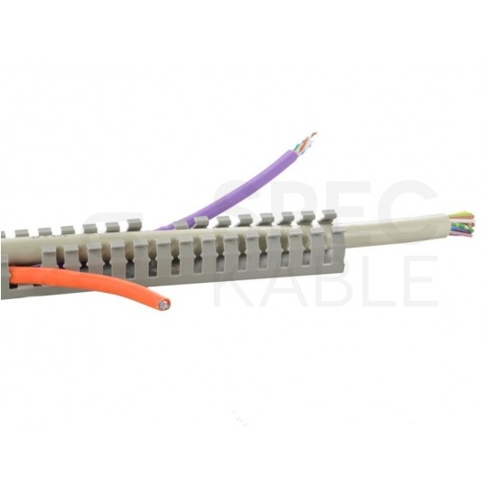 Kanał grzebieniowy 40x40mm szary korytko kablowe z pokrywą MUTLUSAN