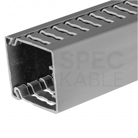 Kanał grzebieniowy 40x40mm szary korytko kablowe z pokrywą NEKU