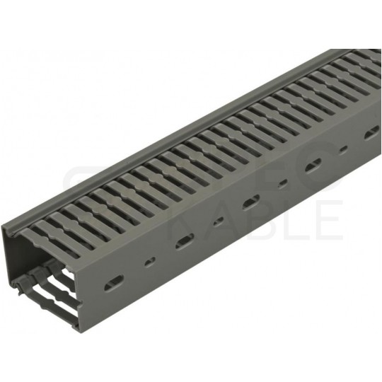 Kanał grzebieniowy 40x60mm szary korytko kablowe z pokrywą MUTLUSAN