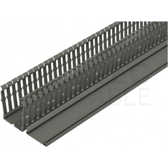 Kanał grzebieniowy 40x60mm szary korytko kablowe z pokrywą MUTLUSAN