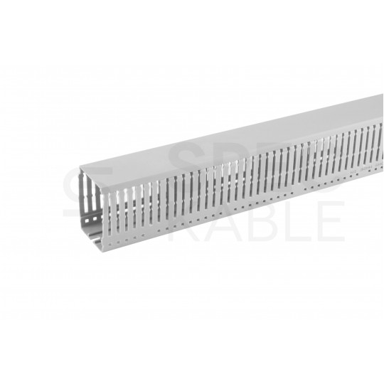 Kanał grzebieniowy 40x60mm szary korytko kablowe z pokrywą PROMEX