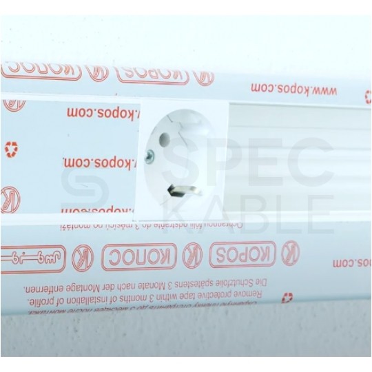 Kanał parapetowy dwuścienny PK czarny 90x55 IK07 KOPOS do instalacji modułów 45x45mm Mediabox