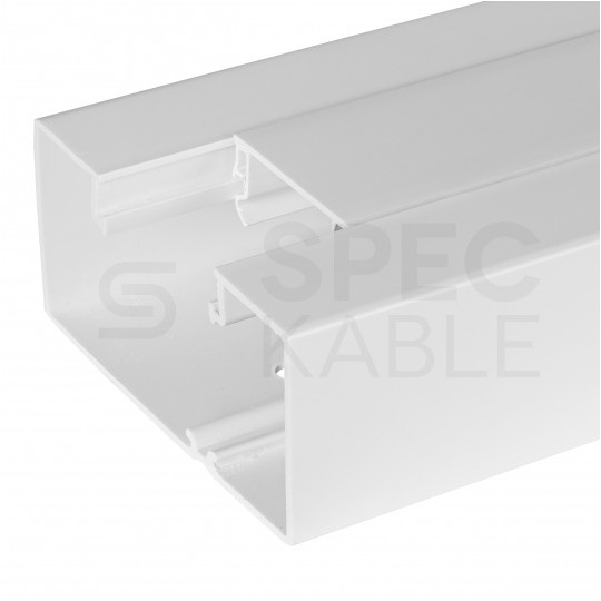 Kanał parapetowy Listwa modułowa BKK 100x50mm korytko z pokrywą NEKU do instalacji modułów 45x45mm Mediabox