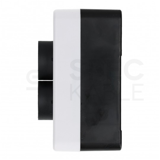 Kaseta sterownicza, obudowa z dwoma przyciskami START STOP IP65 biała kompletna ADELID AS22-W02-EA3142