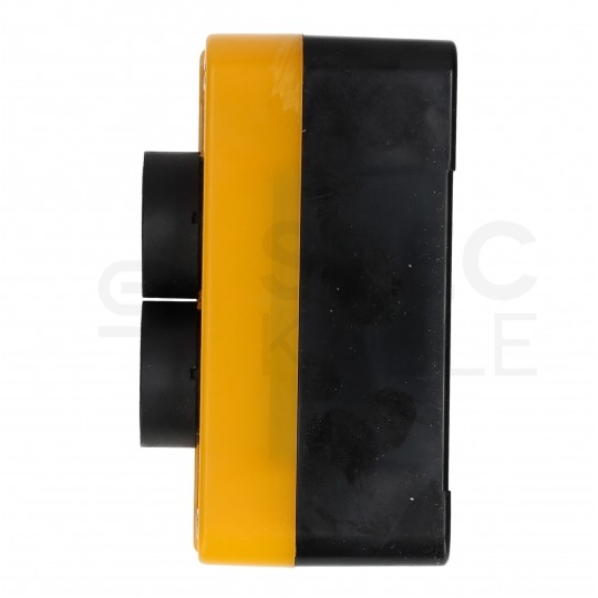 Kaseta sterownicza, obudowa z dwoma przyciskami START STOP IP65 żółta kompletna ADELID AS22-Y02-EA3142