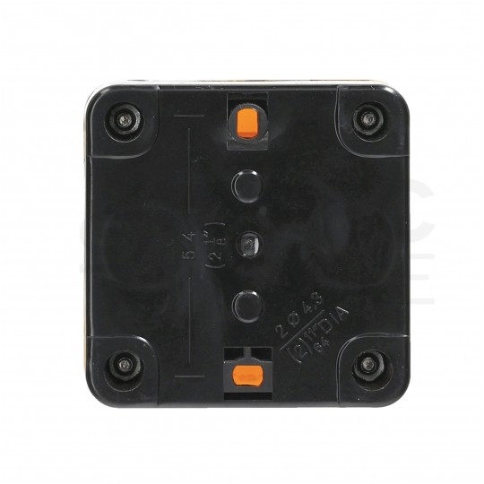 Kaseta sterownicza, obudowa z pustym otworem na 1 przycisk IP65 żółta ADELID AS22-Y01