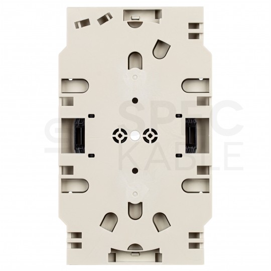 Kaseta światłowodowa FO z pokrywą i uchwytami na 12 spawów szara Alantec