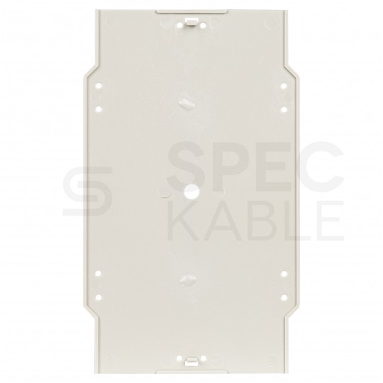 Kaseta światłowodowa FO z pokrywą i uchwytami na 12 spawów szara Alantec