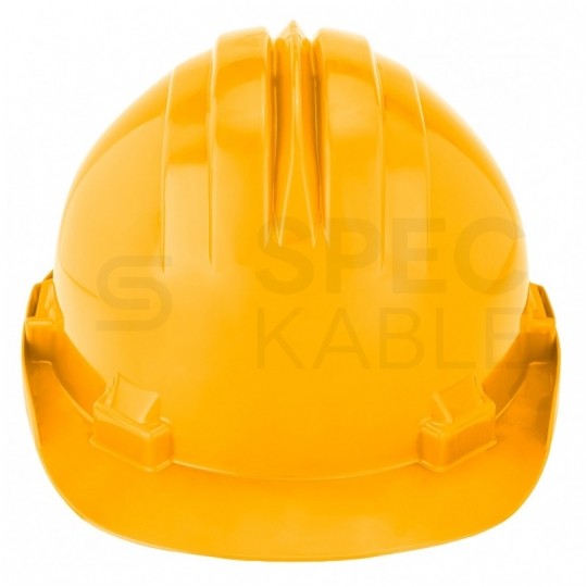 Kask ochronny budowlany atestowany, żółty HDPE NEO 97-200